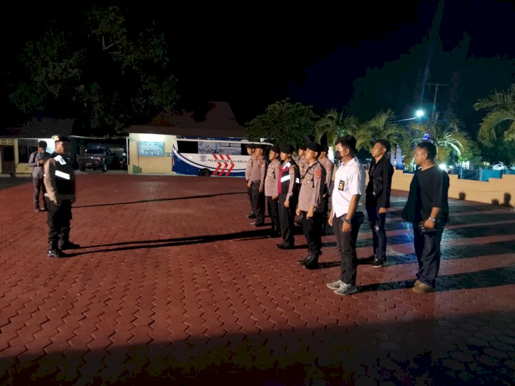 Kasat Samapta Polres Alor Pimpin Patroli Malam