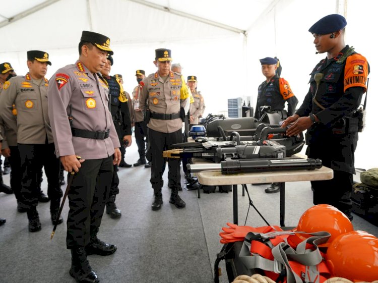 Cek Peralatan dan Kesiapan Personel, Kapolri: Semua Tergelar dengan Baik