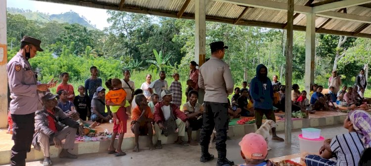 Polsek Alsel Tingkatkan Himbauan Kamtibmas Jelang Nataru