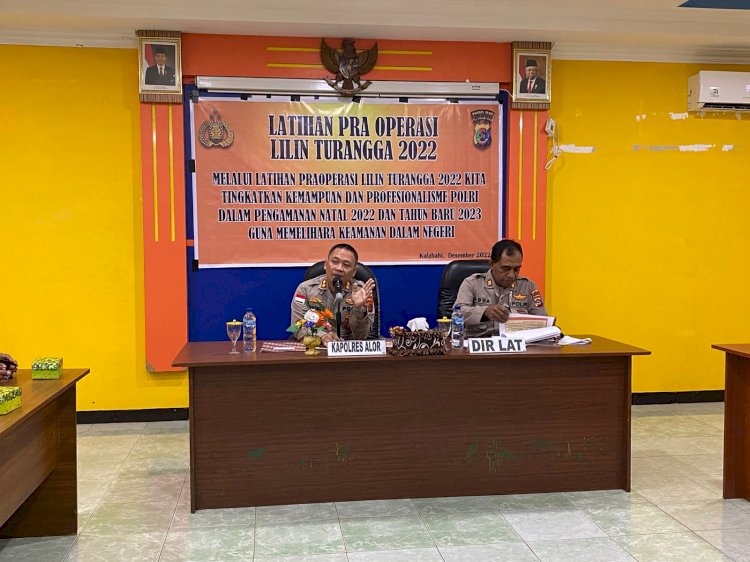 Polres Alor Gelar Latihan Pra Ops Lilin Turangga 2022