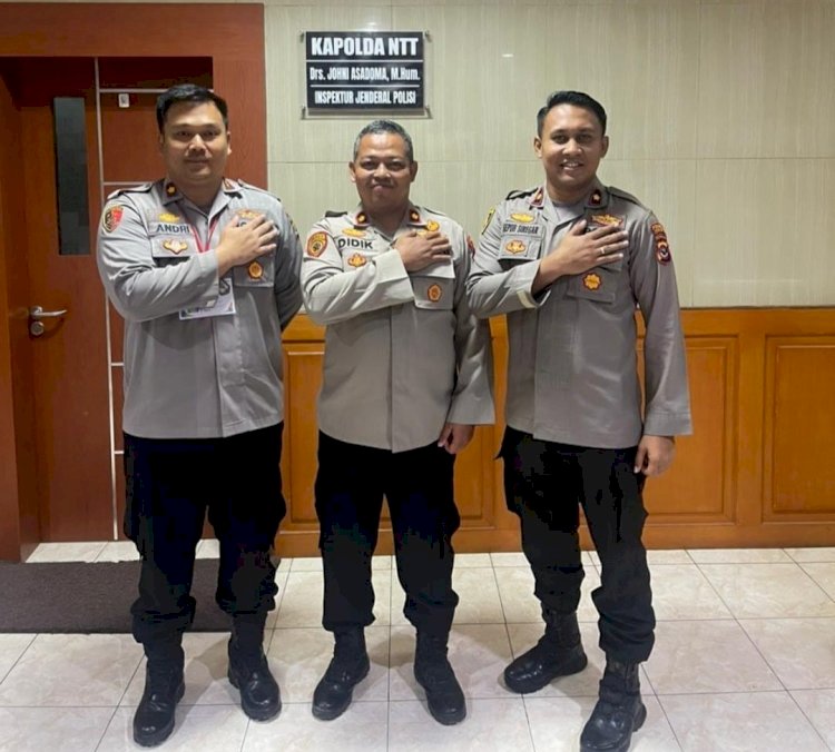 Polda NTT Kirim Tiga Pamen Ikut Pendidikan Sespimmen Dikreg ke 63 TA 2023