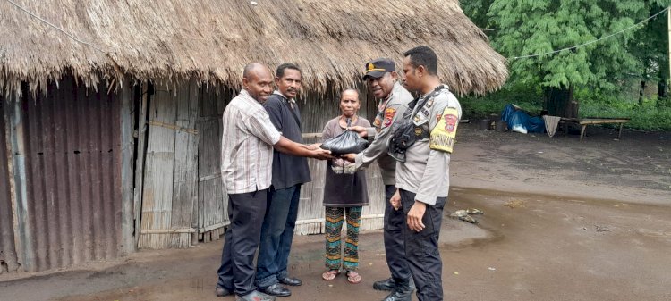 Bantu Warga Polres Alor salurkan Bantuan