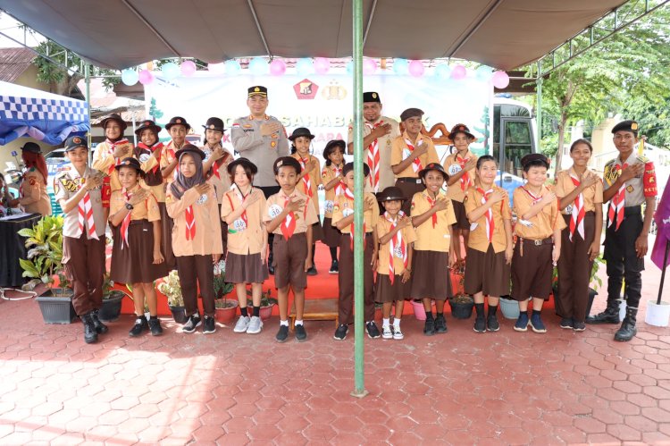 Kapolres Buka Kegiatan Polisi Sahabat Anak Oleh Saka Bhayangkara Polres Alor