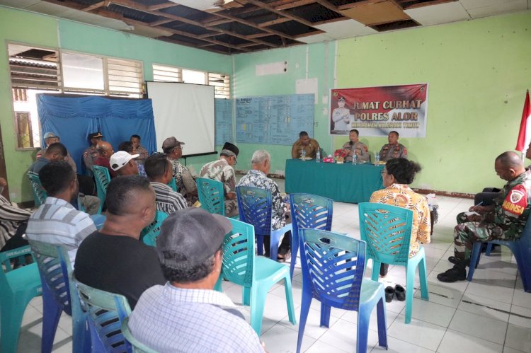 Jumat Curhat, Cara Kapolres Alor Dengar Keluh Kesah Masyarakat