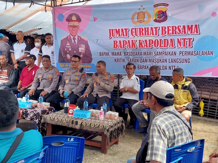 Jumat Curhat di Pasar Kasih Naikoten I, Kapolda NTT Terima Berbagai Keluhan Masyarakat