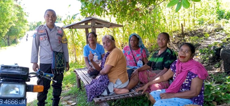 Lewat Sambang Bhabinkamtibmas Ajak Warga Wujudkan Kamtibmas Kondusif