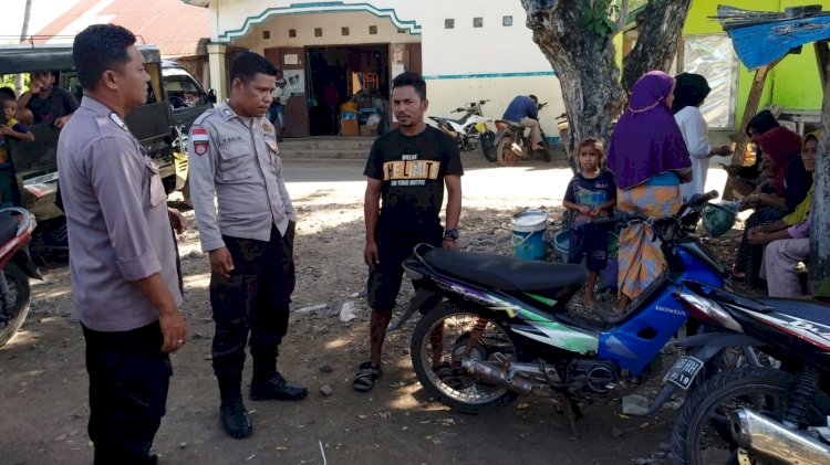 Berikan Rasa Aman Dan Nyaman, Polsek Pantar Rutin Laksanakan Patroli Dialogis dan Pengamanan Pasar
