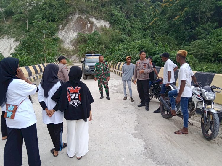 Polsek Pantar Laksanakan Patroli Pengawasan dan Pengamanan Objek Wisata Usai Hari Raya Idul Fitri