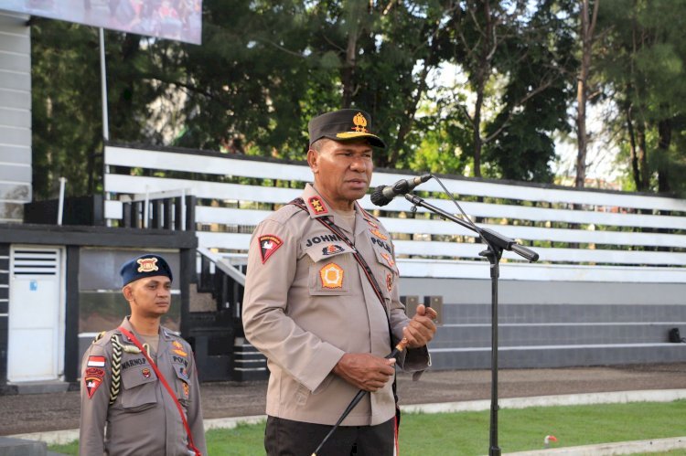 Kapolda NTT Minta Seluruh Personel Ikut Berikan Peringatan Waspada Bencana Kepada Masyarakat