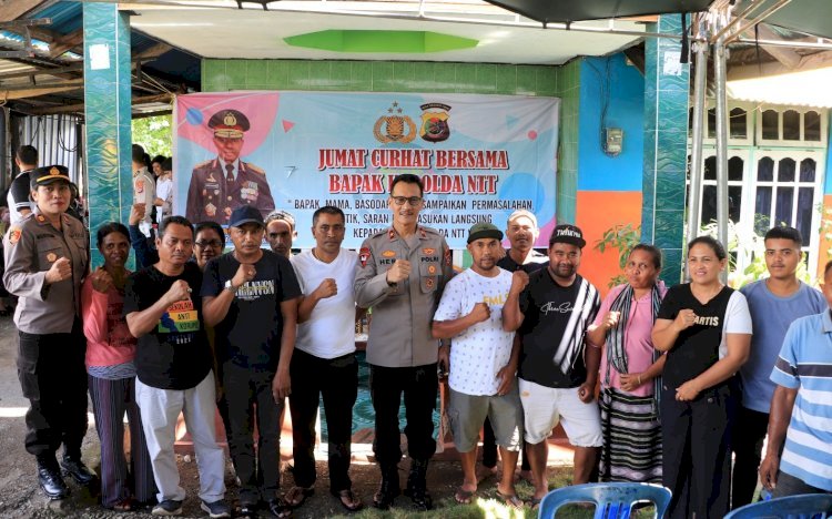 Gelar Jumat Curhat di Fatukoa, Wakapolda NTT Dengarkan Keluhan Komunitas Kelompok Tani Penabur