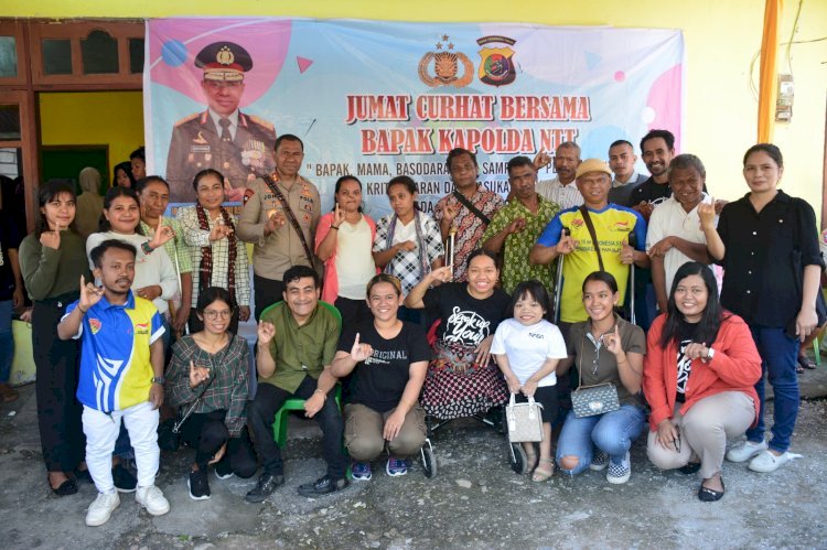 Dengar Curhat dari Penyandang Difabel, Kapolda NTT: Mari Kita Ciptakan Kesetaraan Bagi Mereka