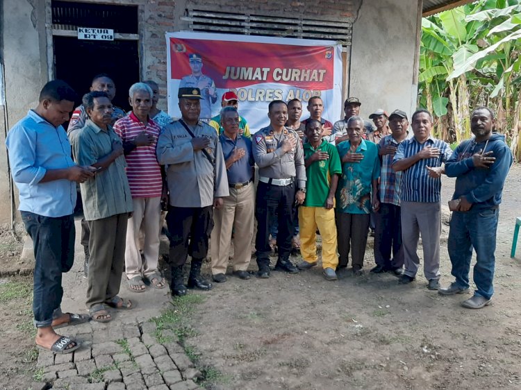 Dengar Aspirasi Dari Masyarakat, Polres Alor Laksanakan Jumat Curhat di Kelurahan Welai Timur