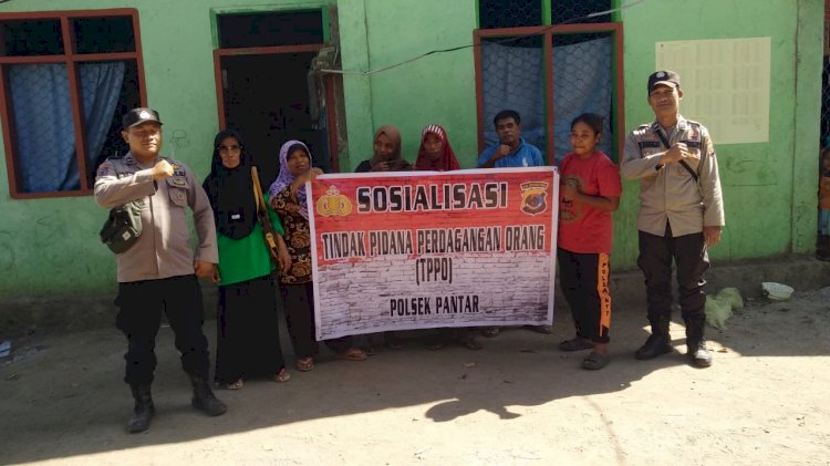 Sambang Warga, Polsek Pantar Sosialisasi TPPO