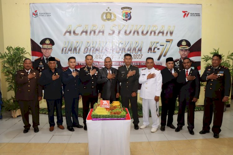 Peringati Hari Bhayangkara ke-77, Polres Alor Gelar Syukuran