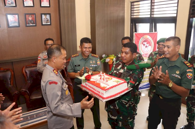 Hari Bhayangkara Ke-77, Kodim 1622 Alor Beri Kejutan Kepada Polres Alor