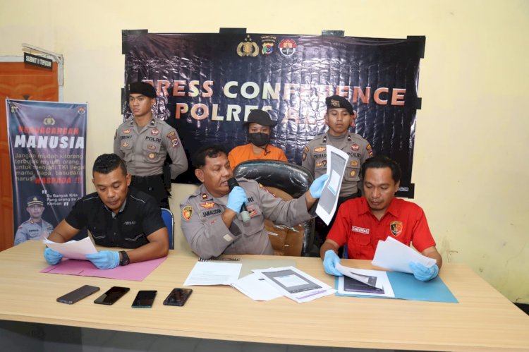 Polres Alor Gelar Press Conference Kasus TPPO