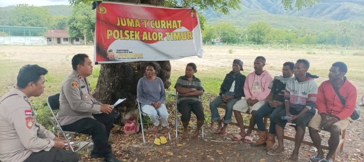 Dengar Keluhan Masyarakat, Polsek Alor Timur Gelar Jumat Curhat