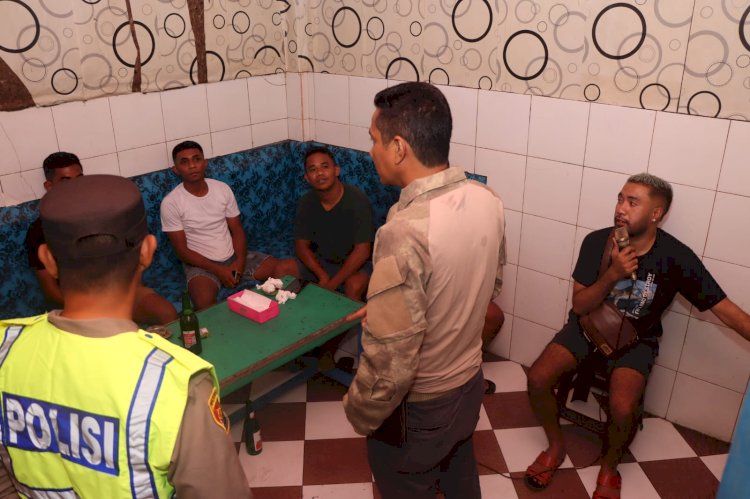 Ops Pekat Turangga 2023: Polres Alor Laksanakan Patroli Sambangi Tempat Hiburan Malam