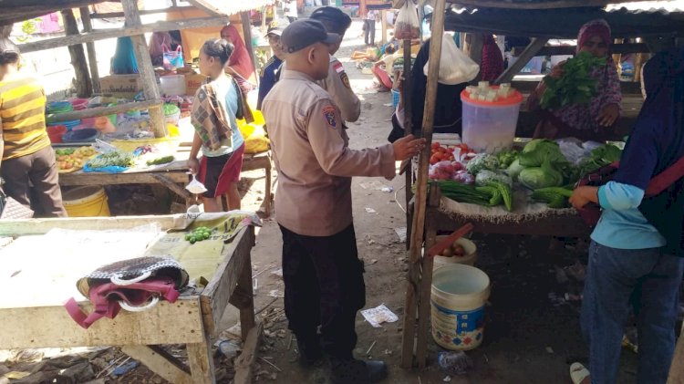 Polsek Pantar laksanakan Patroli dan Pengamanan Pasar Traadisional