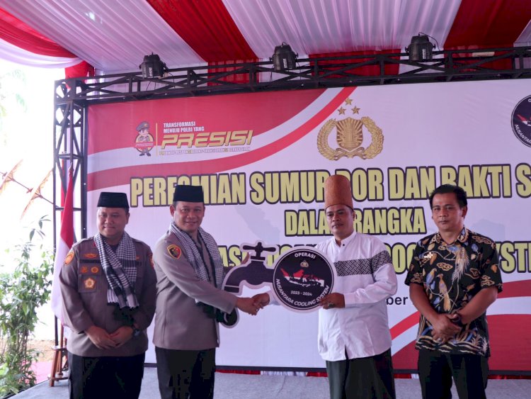 Bahagianya Warga Ciamis dapat Bantuan Sumur Bor dan Paket Sembako dari Operasi NCS Polri