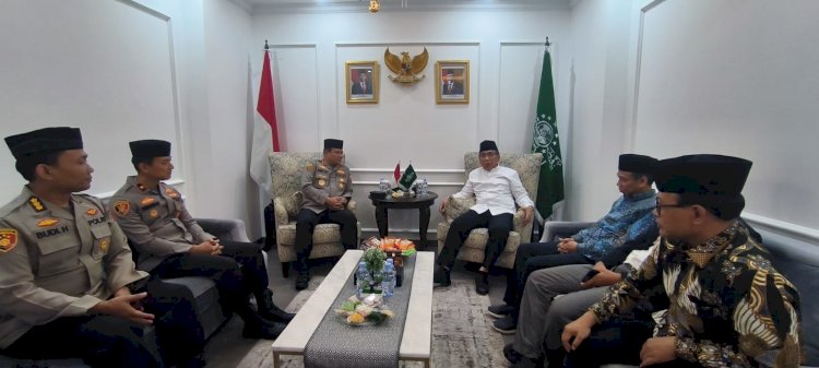 Dikunjungi Kaops NCS, Gus Yahya Nilai Polri Berhasil Jaga Ketentraman Jelang Pemilu