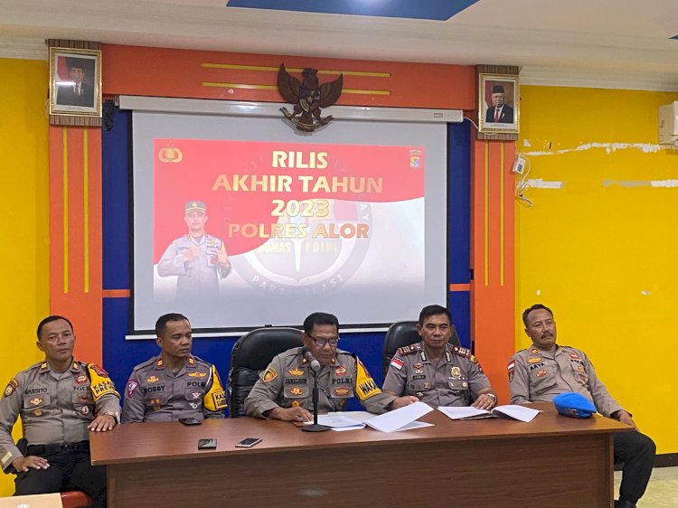 Polres Alor Gelar Rilis Akhir Tahun 2023