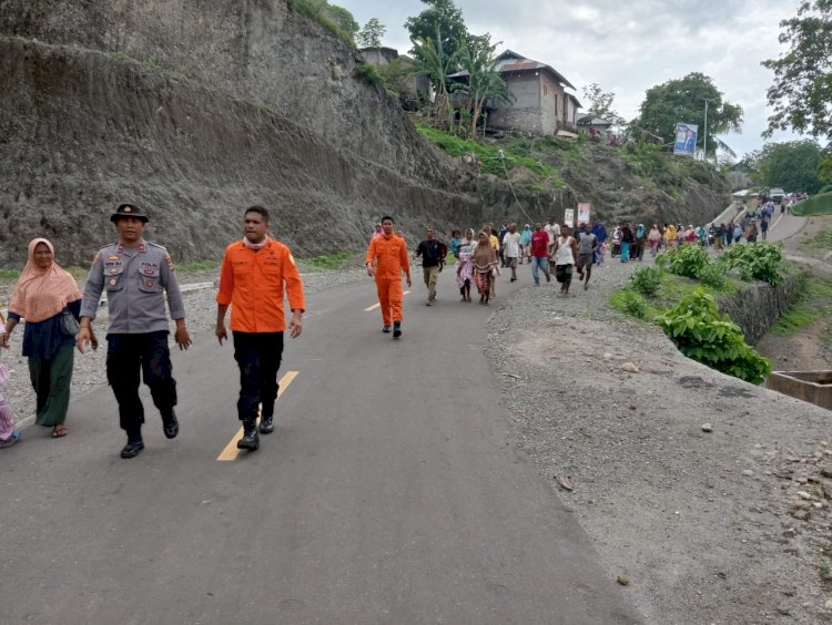 Polsek Pantar Bersama Instansi Terkait Dan Masyarakat Berhasil Menemukan Seorang Warga Desa Baolang, Kecamatan Pantar Yang Hilang Sejak 1 Januari 2024