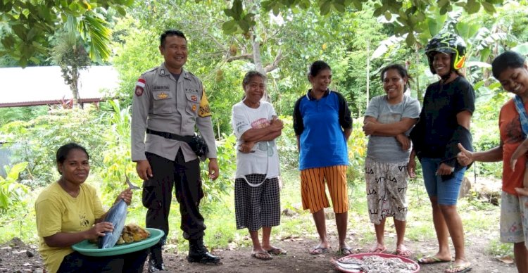 Bhabinkamtibmas Gencar Lakukan Patroli Dialogis di Kelurahan Kalabahi Barat