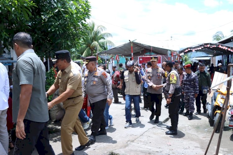 Polres Alor Bersama Forkopimda Lakukan Patroli pada Hari Pencoblosan Pemilu 2024