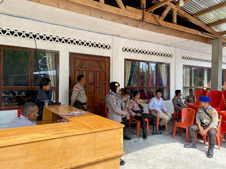 Rapat Pleno Tingkat Kabupaten Berjalan Lancar dengan Pengamanan Ketat dari Personel Polres Alor