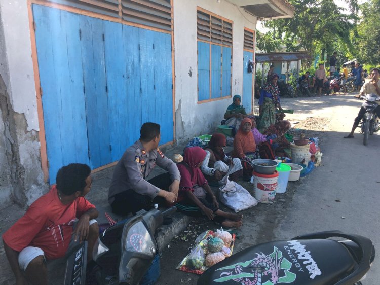 Polsek Pantar Berikan Himbauan dan Amankan Pasar Tradisional Kabir dari Potensi Kejahatan