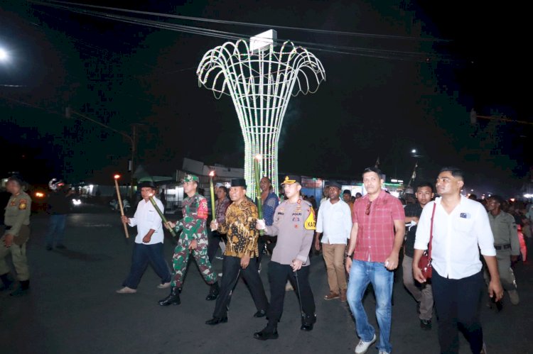 Polres Alor Gelar Pengamanan Pawai Obor Menyambut Hari Raya Idul Fitri