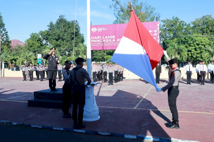 Kapolres Alor Pimpin Upacara Peringatan Hari Lahir Pancasila Tahun 2024, Mengusung Tema