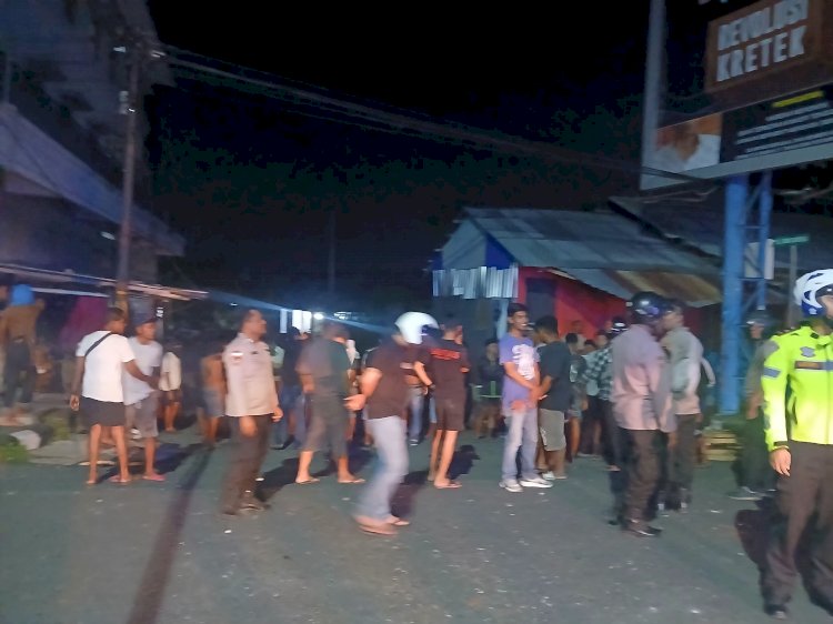 Polres Alor dan Brimob Bubarkan Tawuran Antar Pemuda
