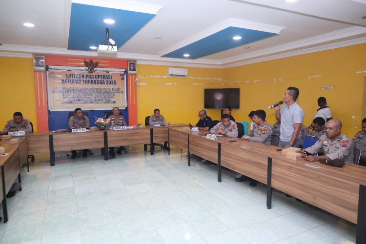 Latihan Pra Operasi Ketupat Turangga 2025, Polres Alor Tingkatkan Profesionalisme Jelang Idul Fitri