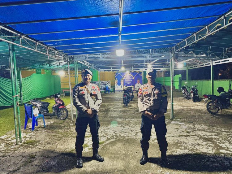 Polres Alor Laksanakan Pengamanan Sholat Tarawih di Masjid Prioritas Kecamatan Teluk Mutiara