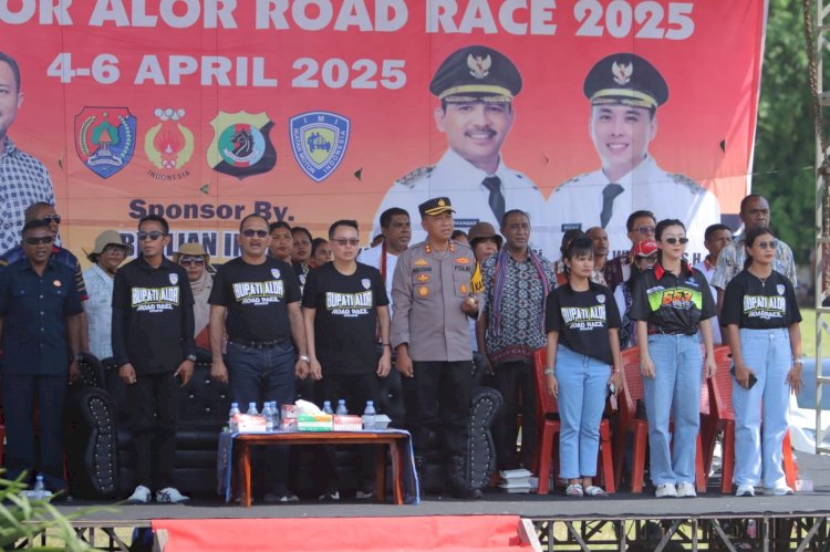 Kapolres Alor Hadiri Pembukaan Event Bupati Alor Road Race 2025, Dorong Penyaluran Bakat Positif Pemuda