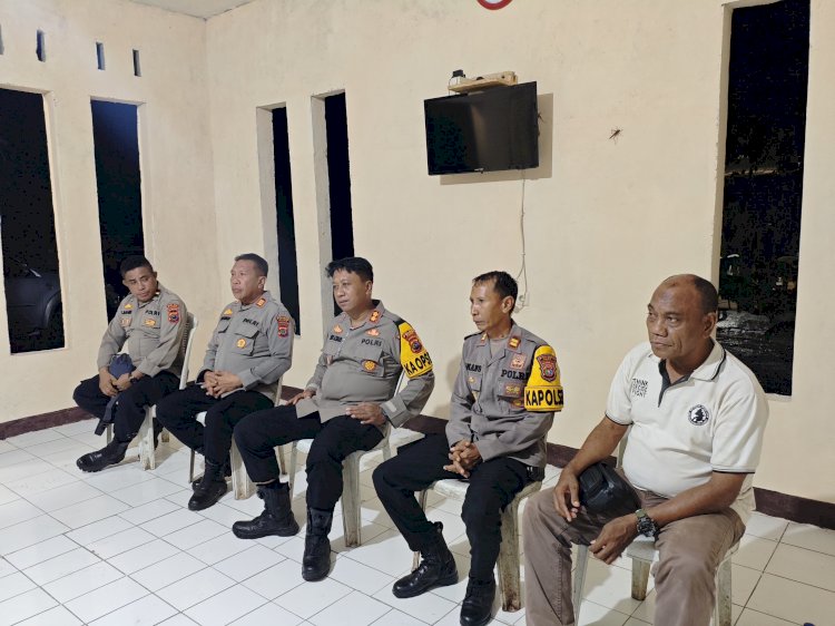 Kapolres Alor Tatap Muka dengan Personel Polsek Pantar: Polisi Harus Bekerja Cerdas dan Cepat