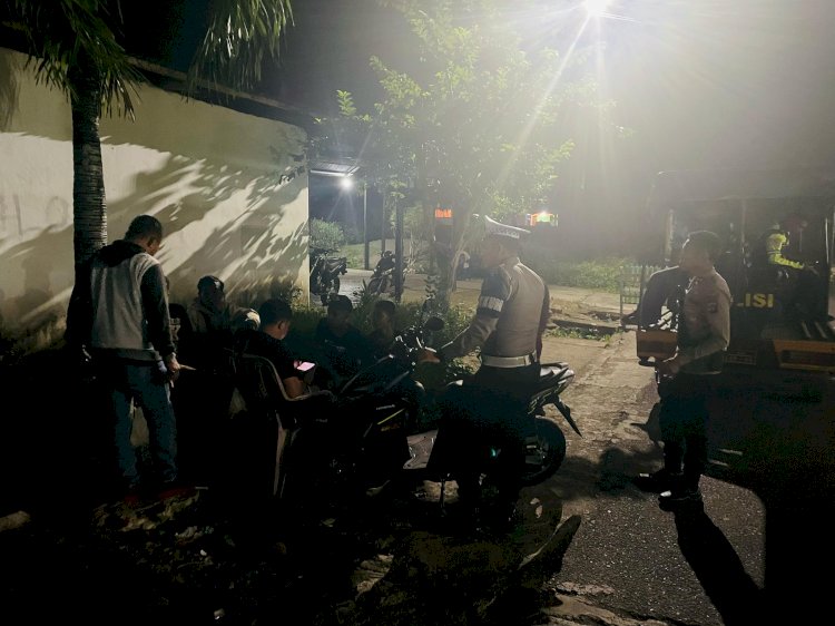 Ciptakan Kondusifitas, Polres Alor Laksanakan Patroli Malam