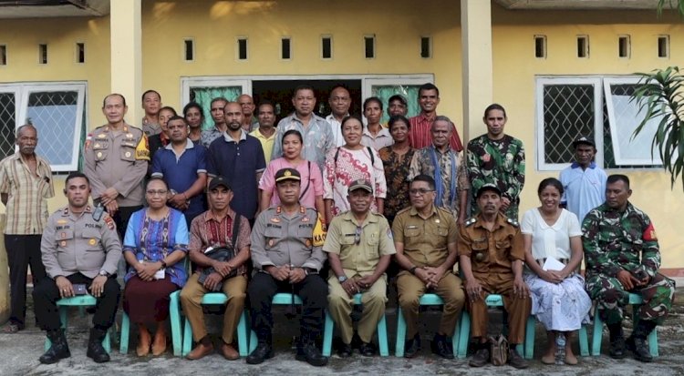 Kapolres Alor Pimpin Rapat Kesiapan Perdamaian Pasca Tawuran Antar Pemuda di Kecamatan Abal