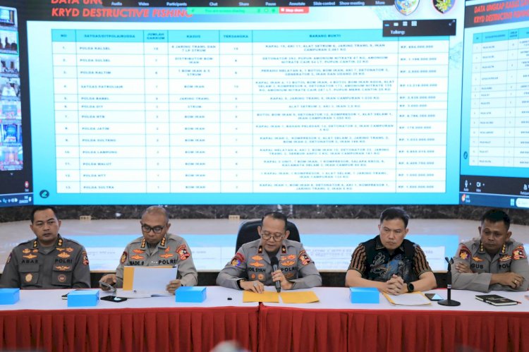 Korpolairud Baharkam Polri Ungkap 72 Kasus Destructive Fishing, Selamatkan Kerugian Negara Rp49 Miliar