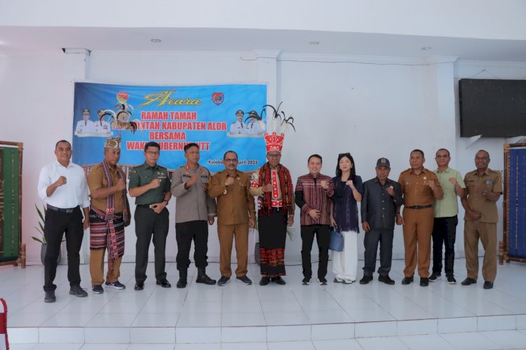 Kapolres Alor Hadiri Penyambutan Wakil Gubernur NTT di Bandara Mali