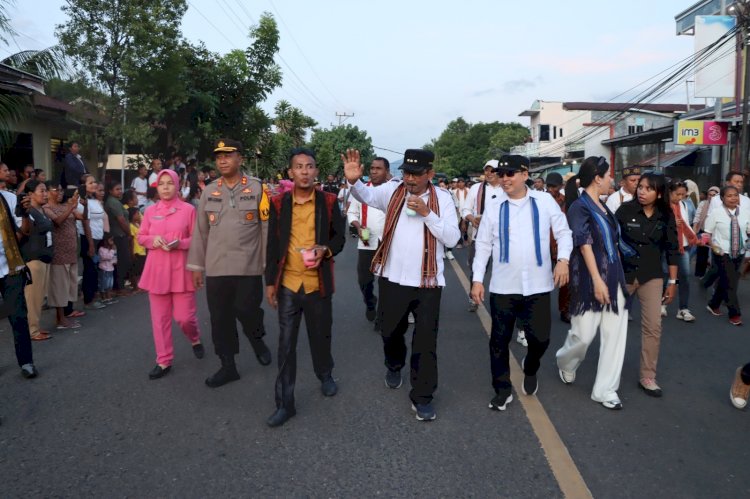 Kapolres Alor Hadiri Pawai Paskah Nasional dan Dies Natalis GAMKI ke-63