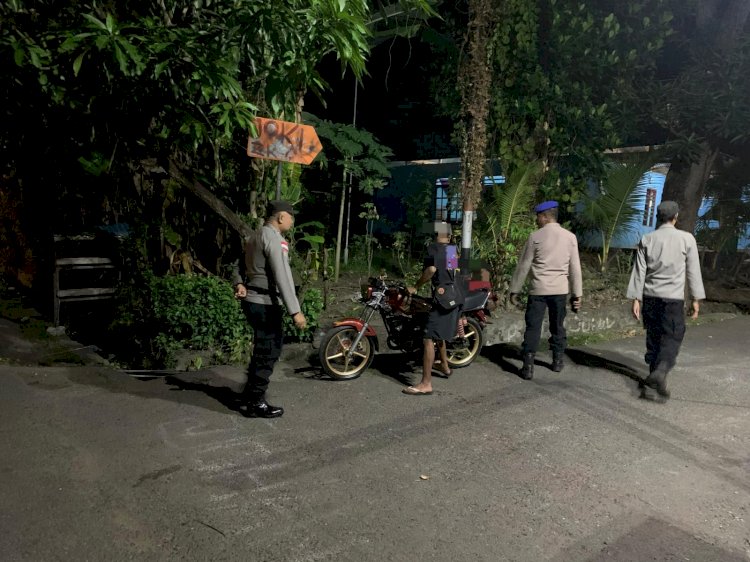 Personel Polres Alor Gelar Patroli KRYD di Kecamatan Teluk Mutiara, Amankan Situasi Kamtibmas