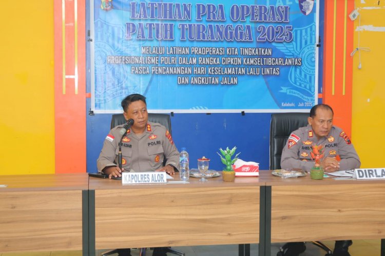 Polres Alor Gelar Latihan Pra Operasi Patuh Turangga 2025