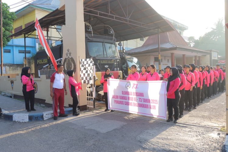 Polres Alor Gelar Jalan Santai Meriahkan HKGB ke-73