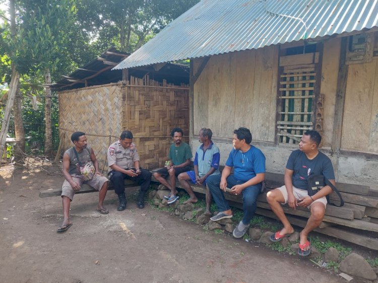 Polsek Alor Selatan Gelar Patroli dan Sambang Warga di Desa Malaipea