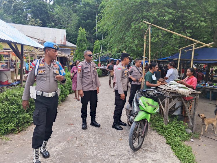 Kapolsek Abad Pimpin Patroli Kamtibmas di Wilayah Kecamatan Abad Selatan