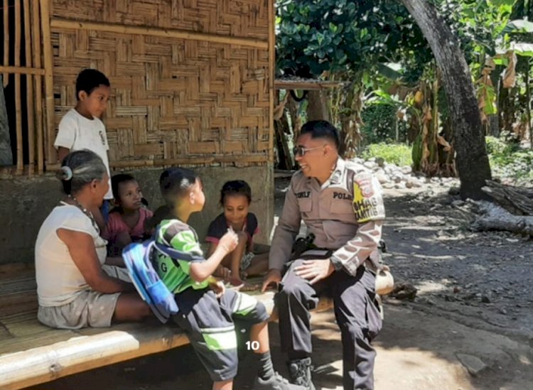 Sisi Lain Polisi, Sentuhan Hati Sang Bhayangkara: Bripka Antonius Frans Ubah Wajah Desa Petleng Jadi Kampung Damai