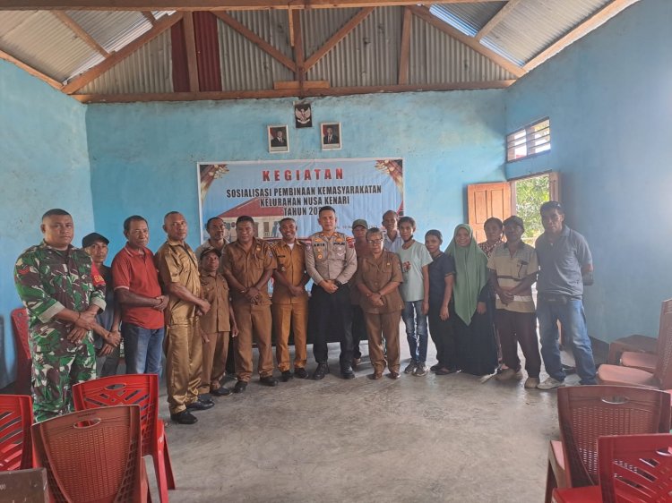 Polres Alor Gelar Tatap Muka Bersama Warga Nusa Kenari Bahas Tertib Lalu Lintas dan Antisipasi Tawuran